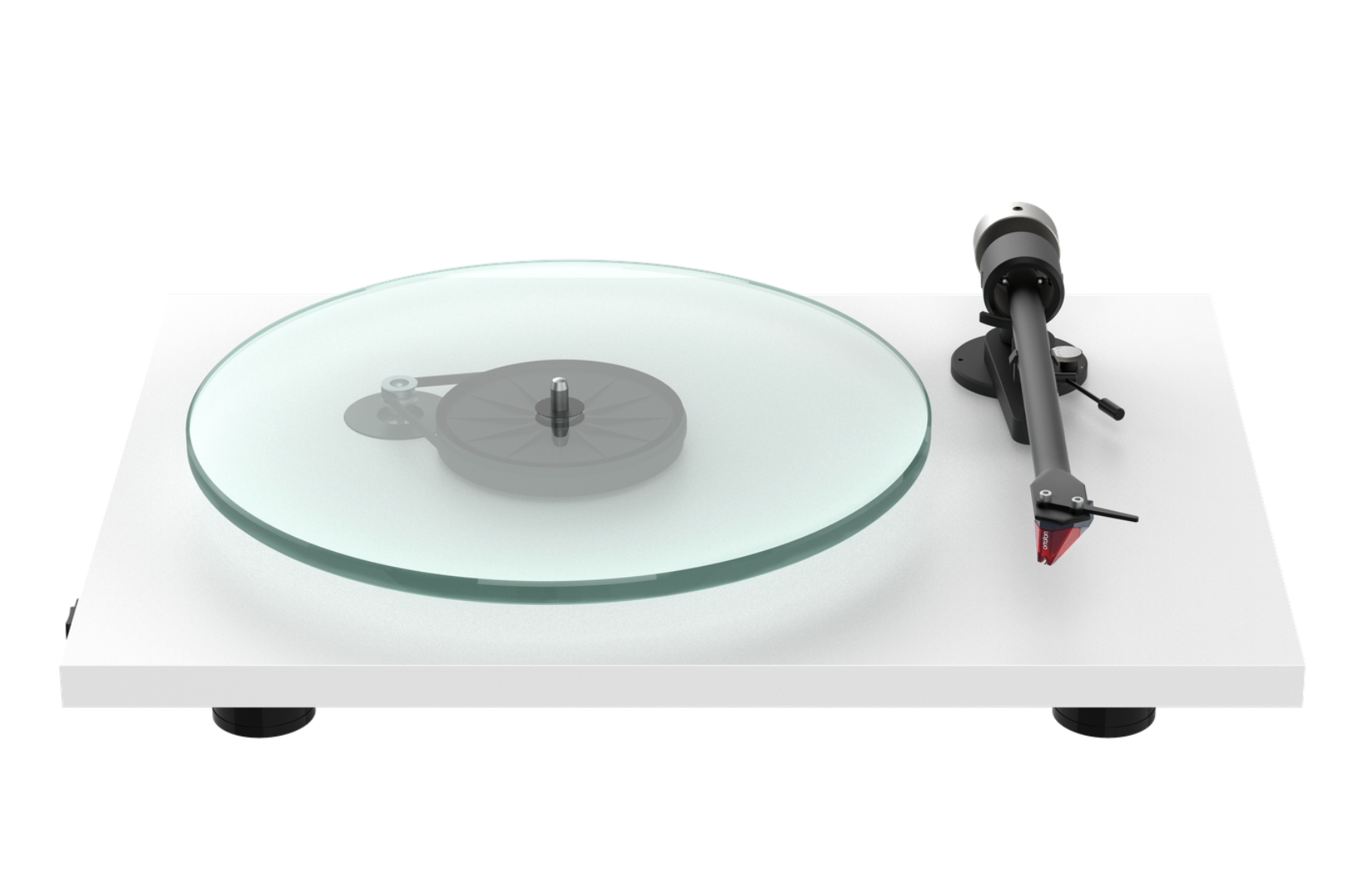 ProJect T2 Turntable with Ortofon 2M Red Cartridge, in Satin White