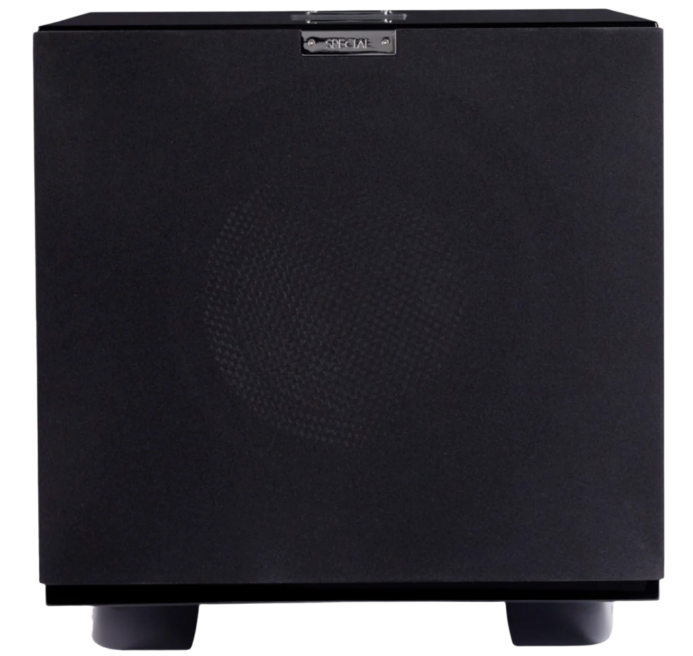 REL Carbon Special subwoofer, black front, with grille