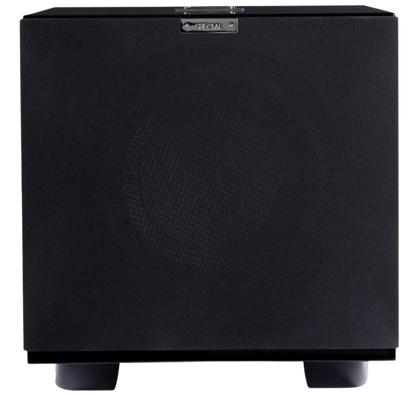 REL Carbon Special subwoofer, black front, with grille