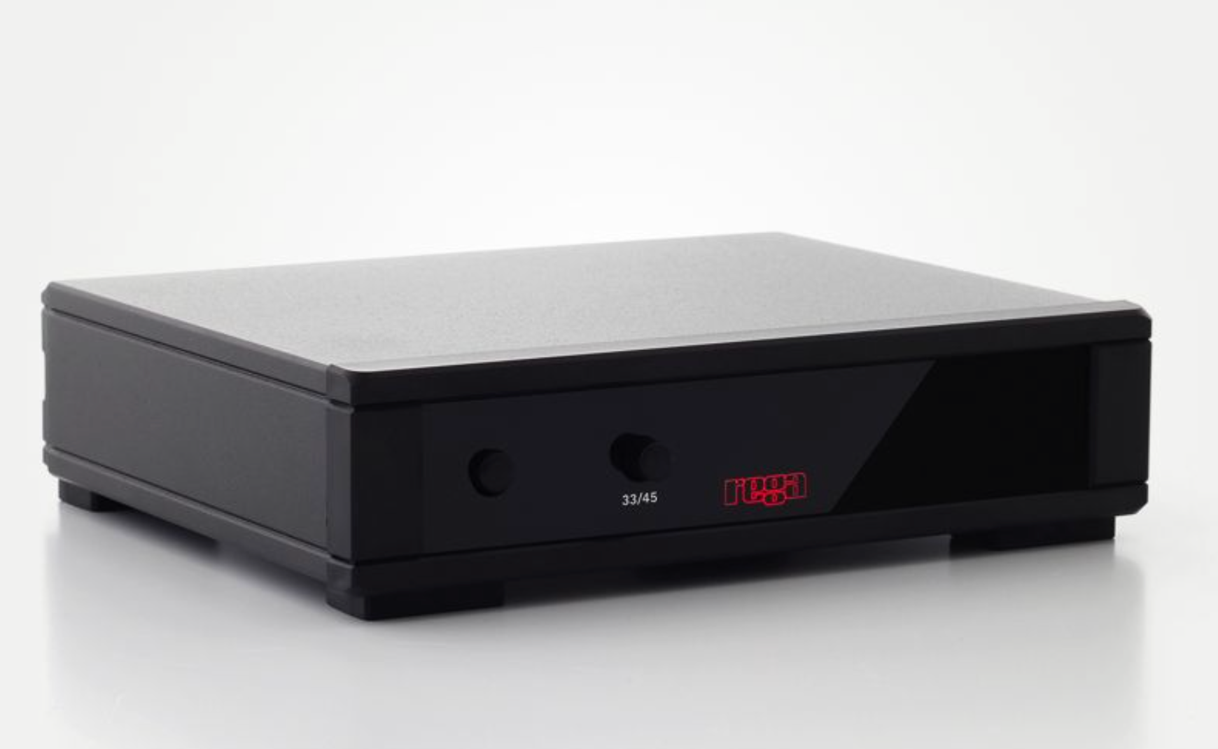 Rega Planar 3 RS Special Edition with ND5 in Brushed Aluminium Black without dustcover.  NEO MK2 PSU