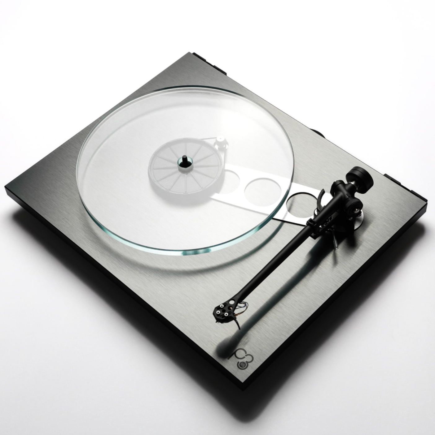 Rega Planar 3 RS Special Edition with ND5 in Brushed Aluminium Black without dustcover