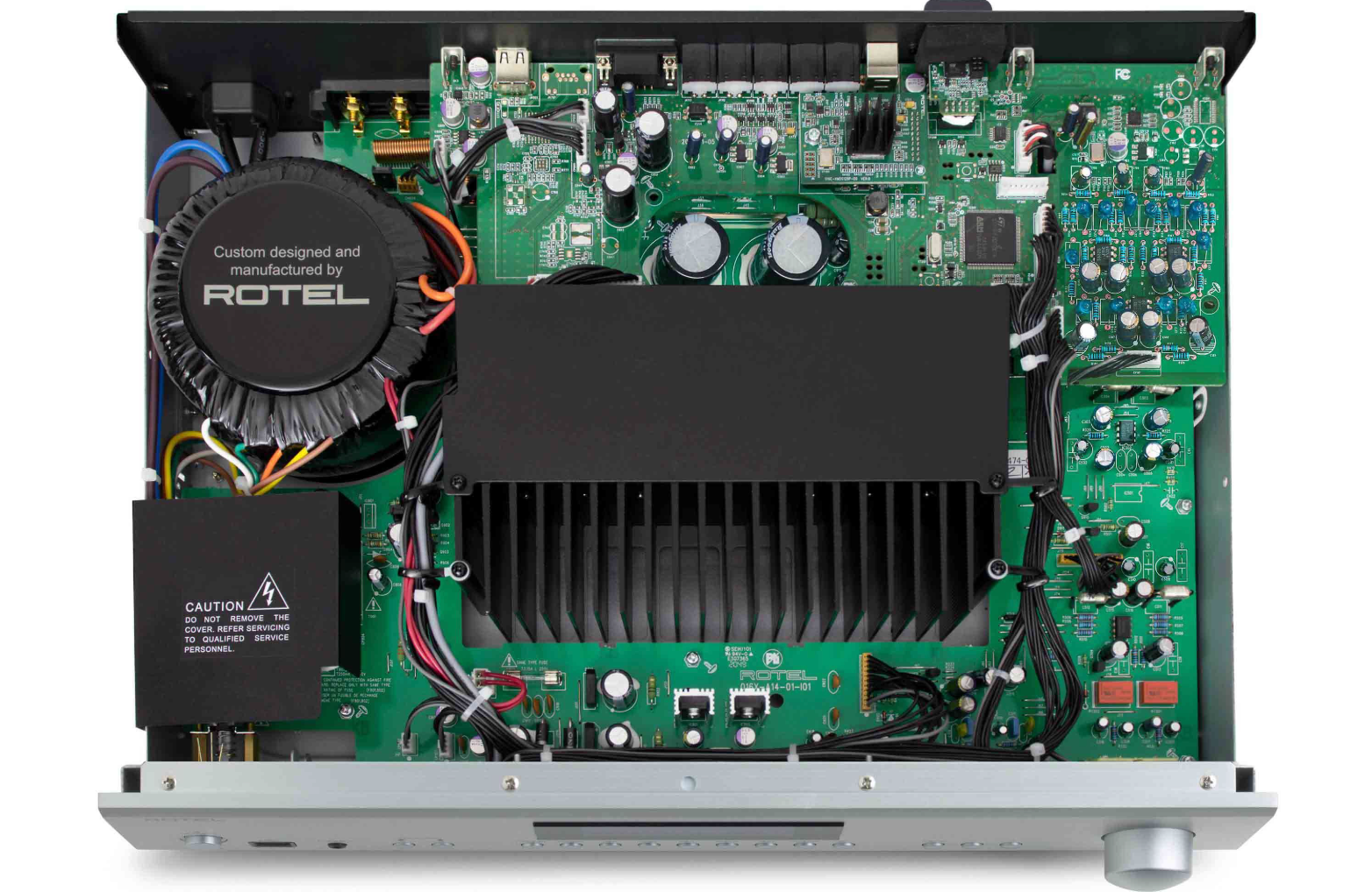 Rotel A12MKII Integrated Amplifier inside