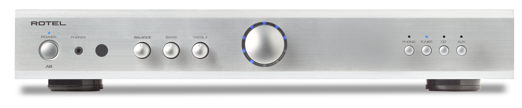 Rotel A8 Integrated Amplifier in silver