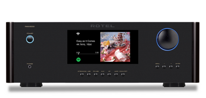 Rotel RAS-5000 Amplified Streamer in black, front of unit