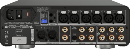 SPL Audio Elector Analog Preamplifier , image of back of unit