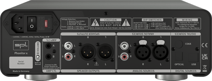 SPL Audio Phonitor x Headphone Amplifier & Preamplifier with optional DAC 768xs - rear with DAC feature