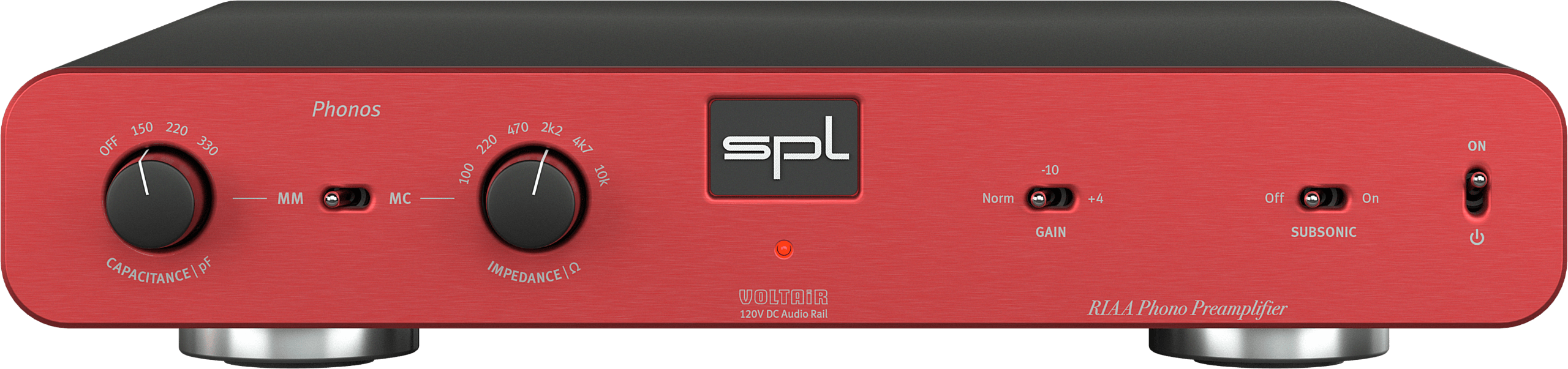 SPL Audio Phonos Phono Preamplifier in red