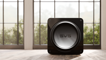 SVS SB17-Ultra R|Evolution Sealed Box Subwoofer in Glossy Black, in room