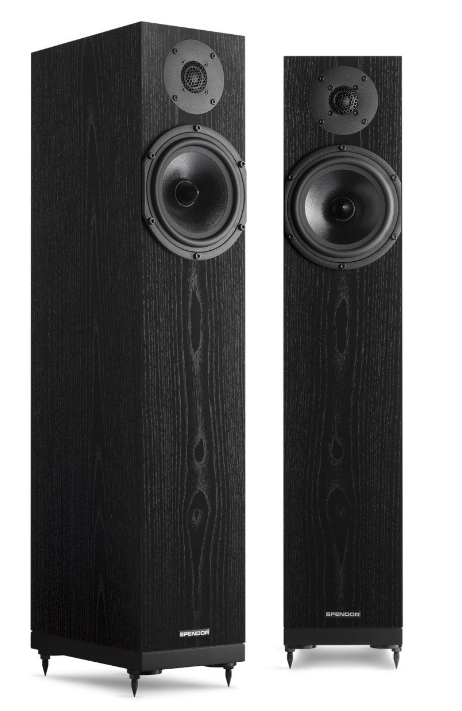 Spendor A4 Floorstanding Speakers, Pair in Black Ash