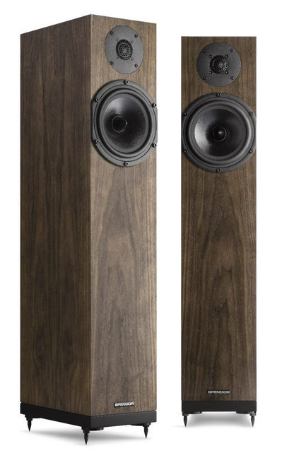 Spendor A4 Floorstanding Speakers, Pair in Dark Walnut