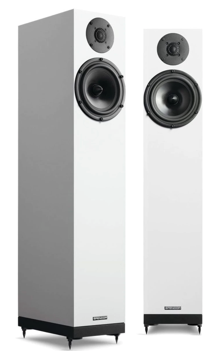 Spendor A4 Floorstanding Speakers, Pair in Satin White