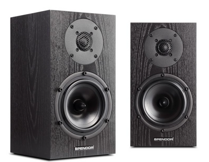 Spendor A1 Bookshelf Speakers, Black Ash