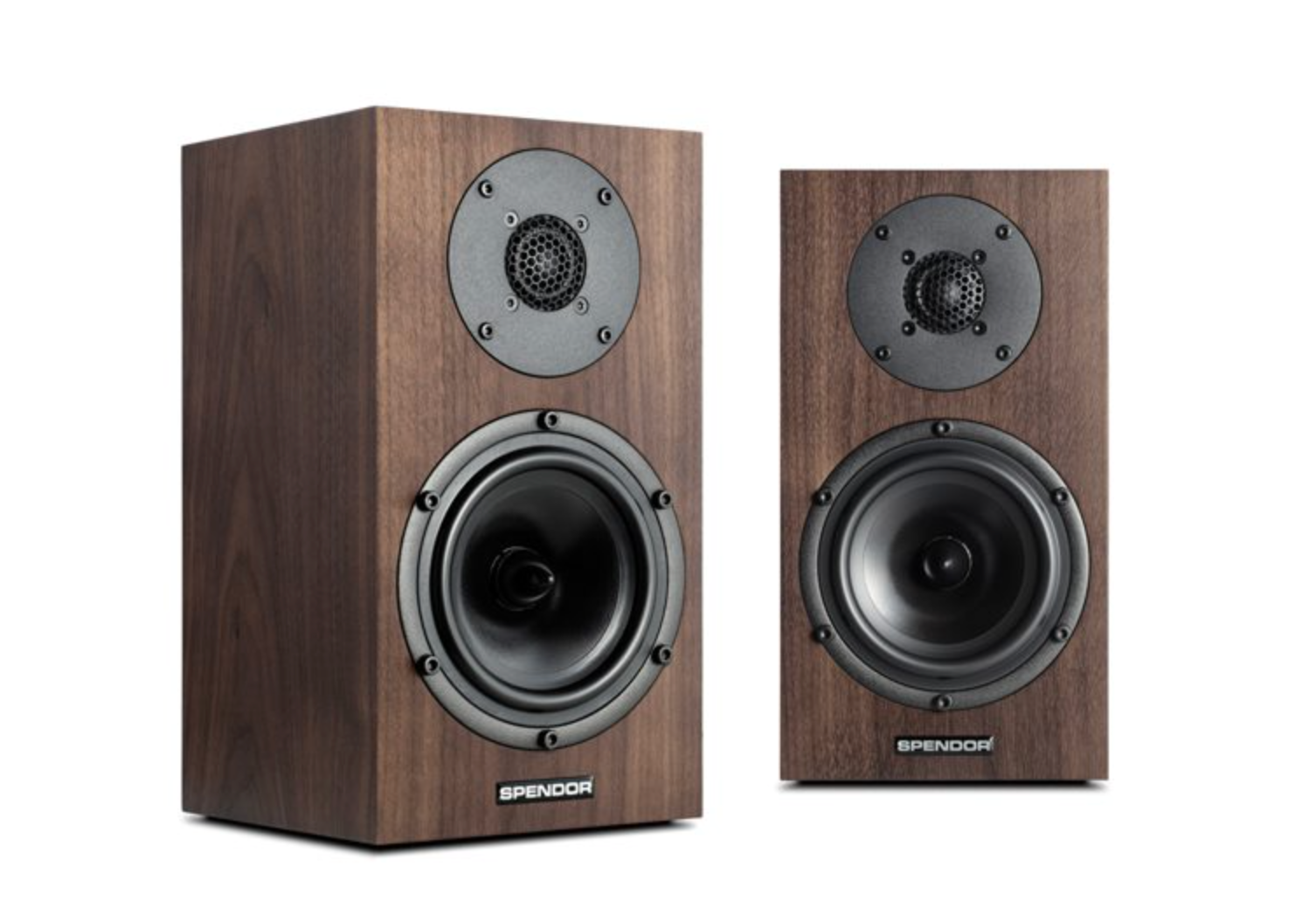 Spendor A1 Bookshelf Speakers, dark walnut