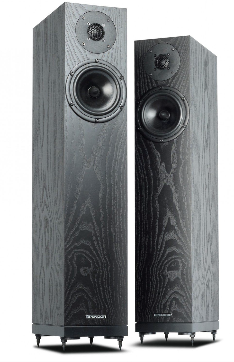 Spendor A2 Floorstanding Speakers in Black Ash