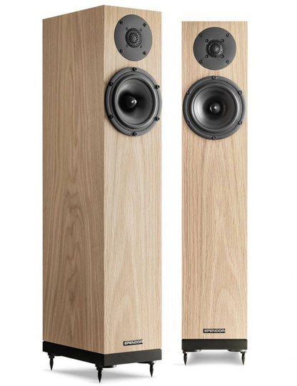 Spendor A2 Floorstanding Speakers in Natural Oak