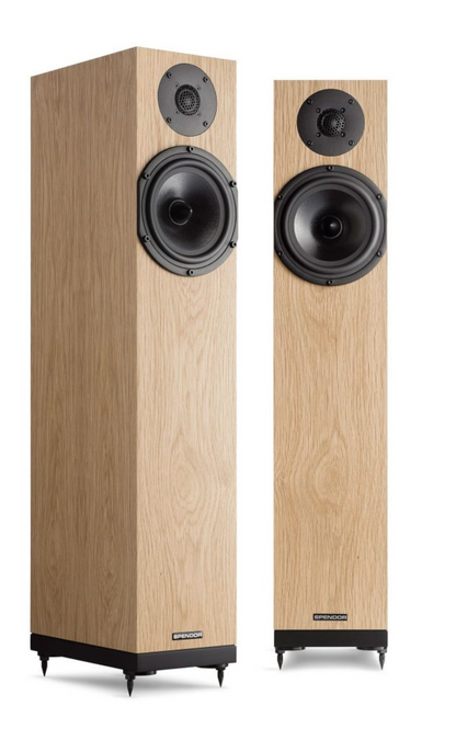 Spendor A7 Floorstanding Speakers in Natural Oak