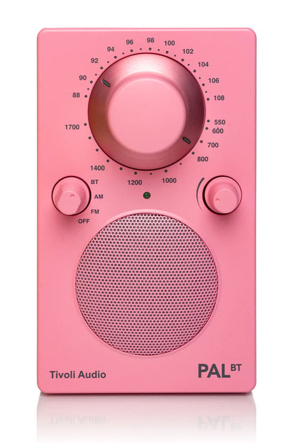 The Tivoli Audio PAL BT delivers outstanding sound on the go. Image of Pink