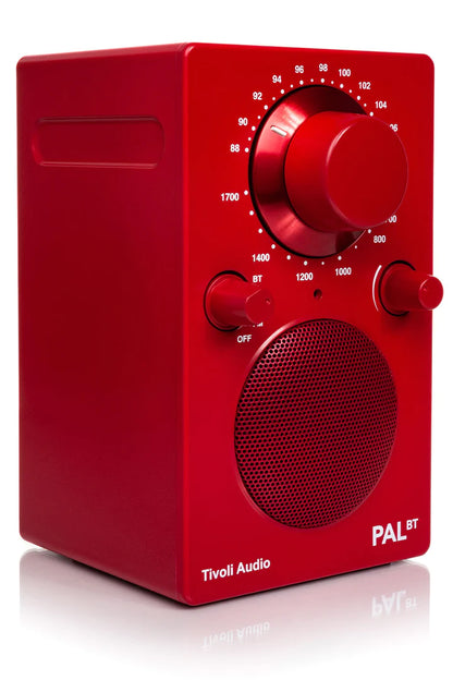 The Tivoli Audio PAL BT delivers outstanding sound on the go. Image of Red