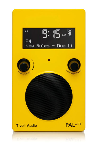 The Tivoli Audio PAL+ BT delivers outstanding sound on the go. Yellow Image 