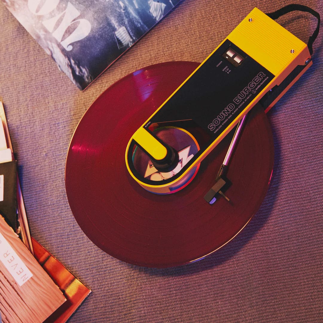 Audio-Technica Turntables & Record Players Audio-Technica - AT-SB727 Sound Burger in yellow with disk