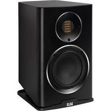 Elac Carina BS 243.4 Bookshelf Speakers black angle no grille