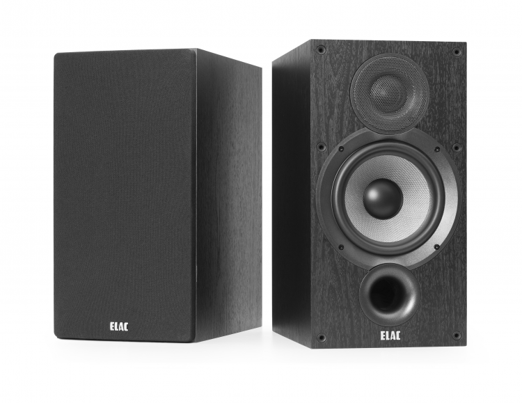 Elac Bookshelf Speakers ELAC Debut 2.0 B6.2 Bookshelf Speakers - Black Ash