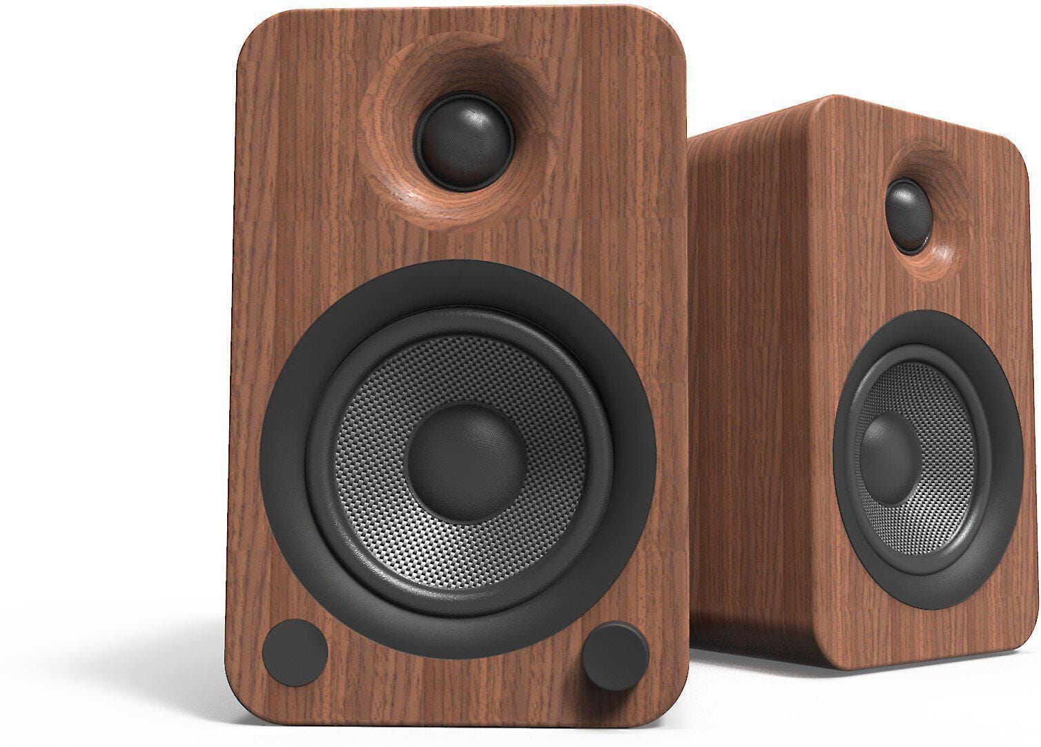 Kanto Audio Active Speakers Kanto Audio YU4 Active Speakers in Walnut, front image