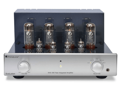 PrimaLuna EVO 200 Tube Integrated Amplifier in Silver without cover