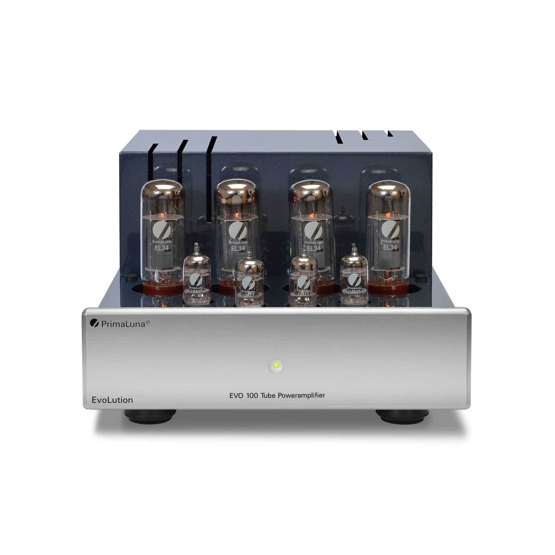 PrimaLuna EVO 100 Tube Power Amplifier in silver