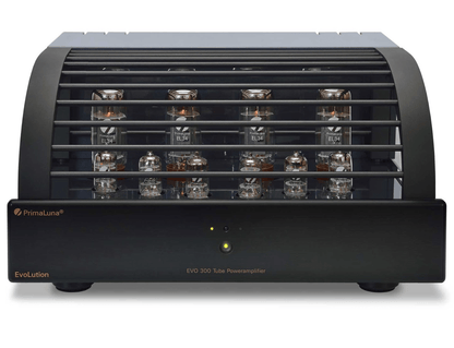 PrimaLuna EVO 300 Tube Power Amplifier in Black with cover