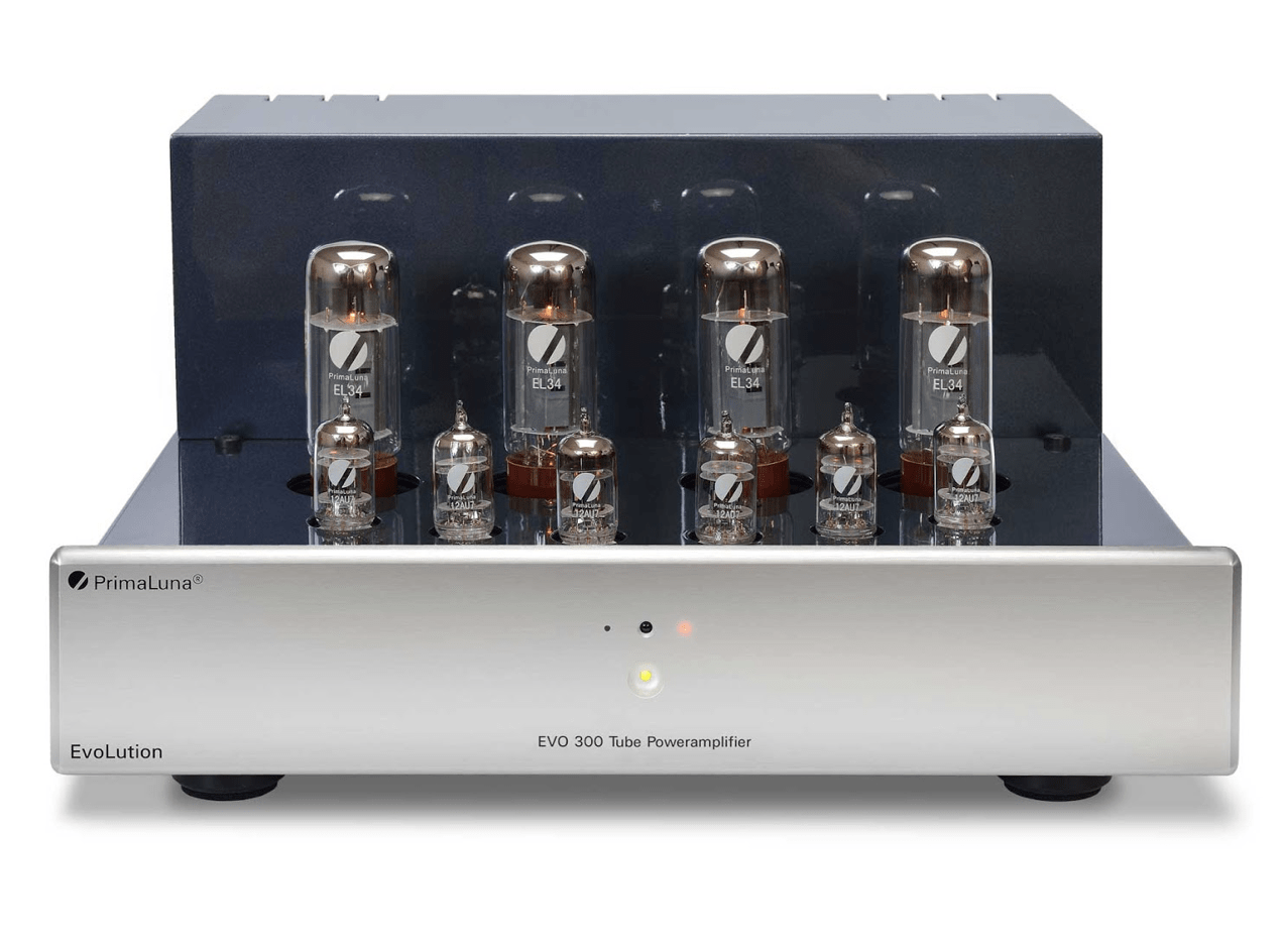 PrimaLuna EVO 300 Tube Power Amplifier in Silver without cover 