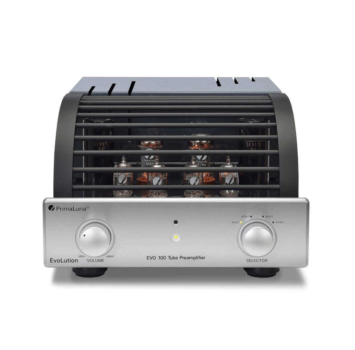 PrimaLuna Pre Amplifiers PrimaLuna EVO 100 Tube Pre Amplifier, in Silver, with Cover