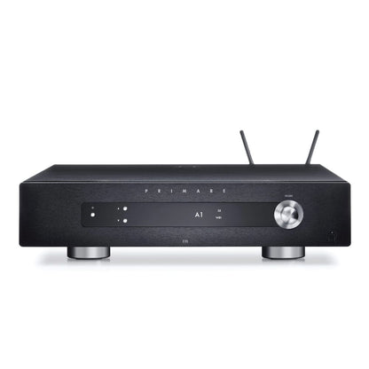  Primare I25 Integrated Amplifier in black, front view