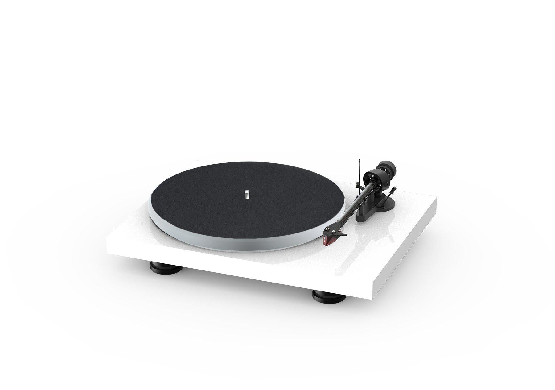 ProJect Audio Systems Turntables ProJect Debut Carbon EVO Acryl Turntable (High Gloss White) with Ortofon 2M Red Cartridge