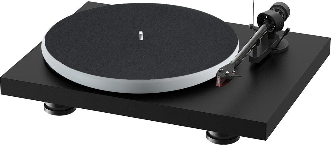 ProJect Audio Systems Turntables ProJect Debut Carbon EVO Acryl Turntable (Satin Black) with Ortofon 2M Red Cartridge