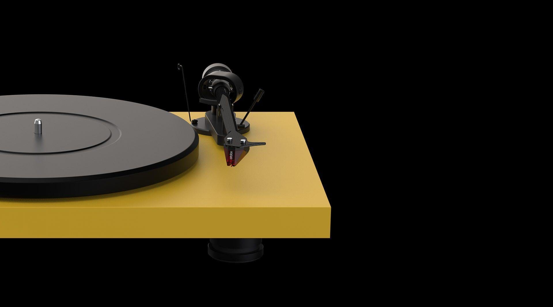 ProJect Audio Systems Turntables ProJect Debut Carbon EVO Acryl Turntable (Satin Fir Green) with Ortofon 2M Red Cartridge