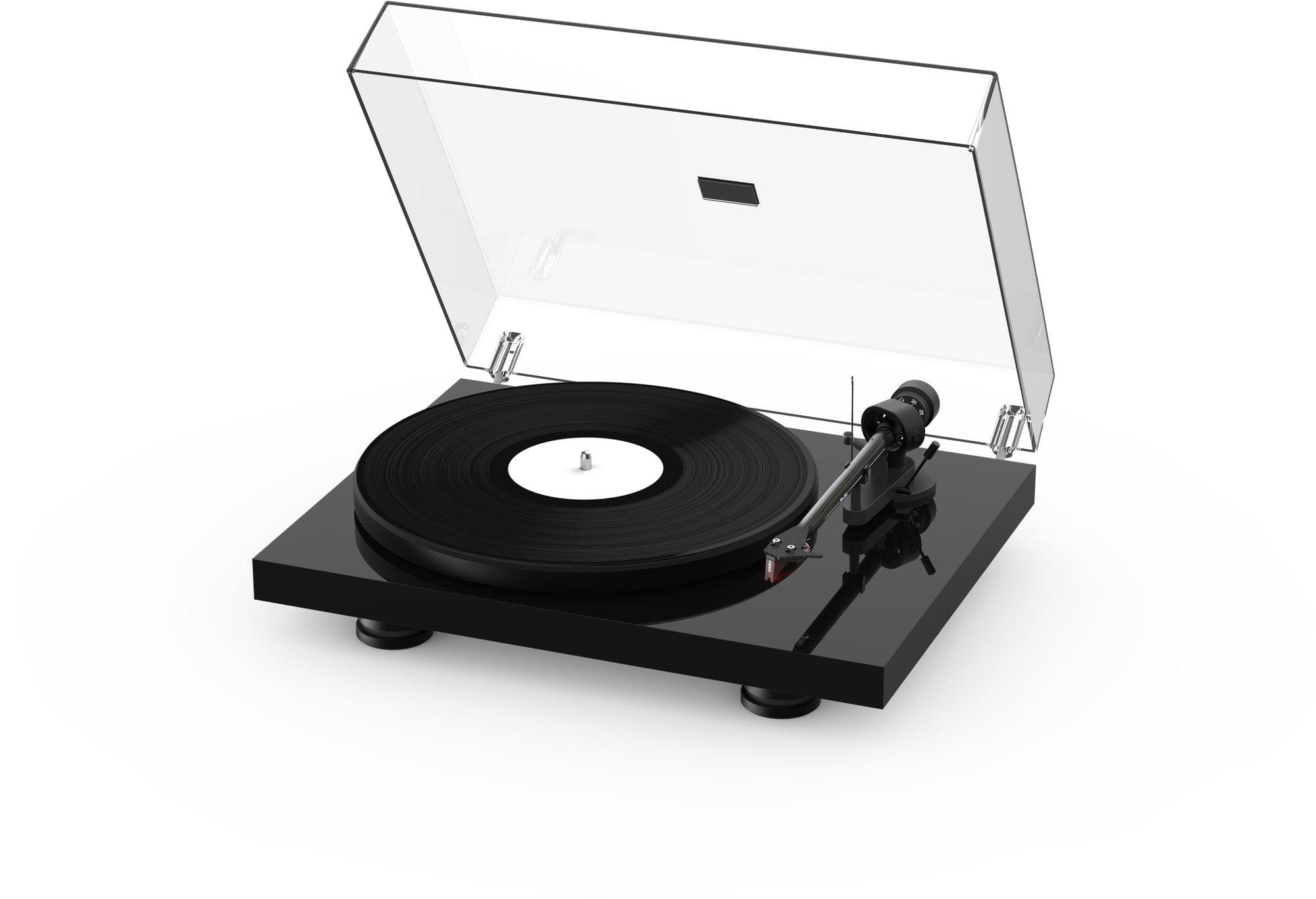 ProJect Audio Systems Turntables ProJect Debut Carbon EVO Turntable (High Gloss Black) with Ortofon 2M Red Cartridge