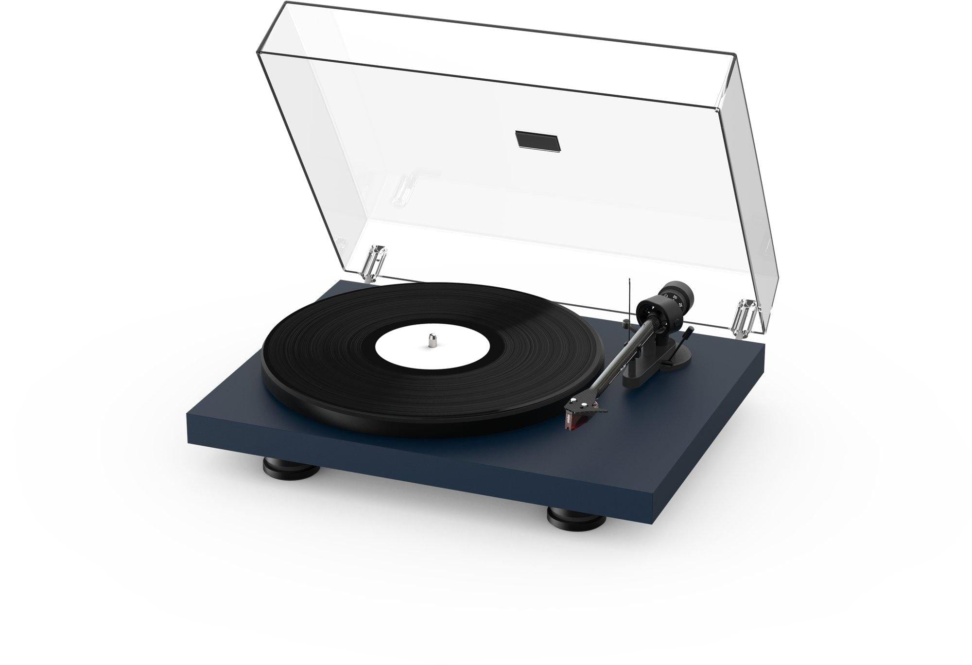 ProJect Audio Systems Turntables ProJect Debut Carbon EVO Turntable (Satin Steel Blue) with Ortofon 2M Red Cartridge