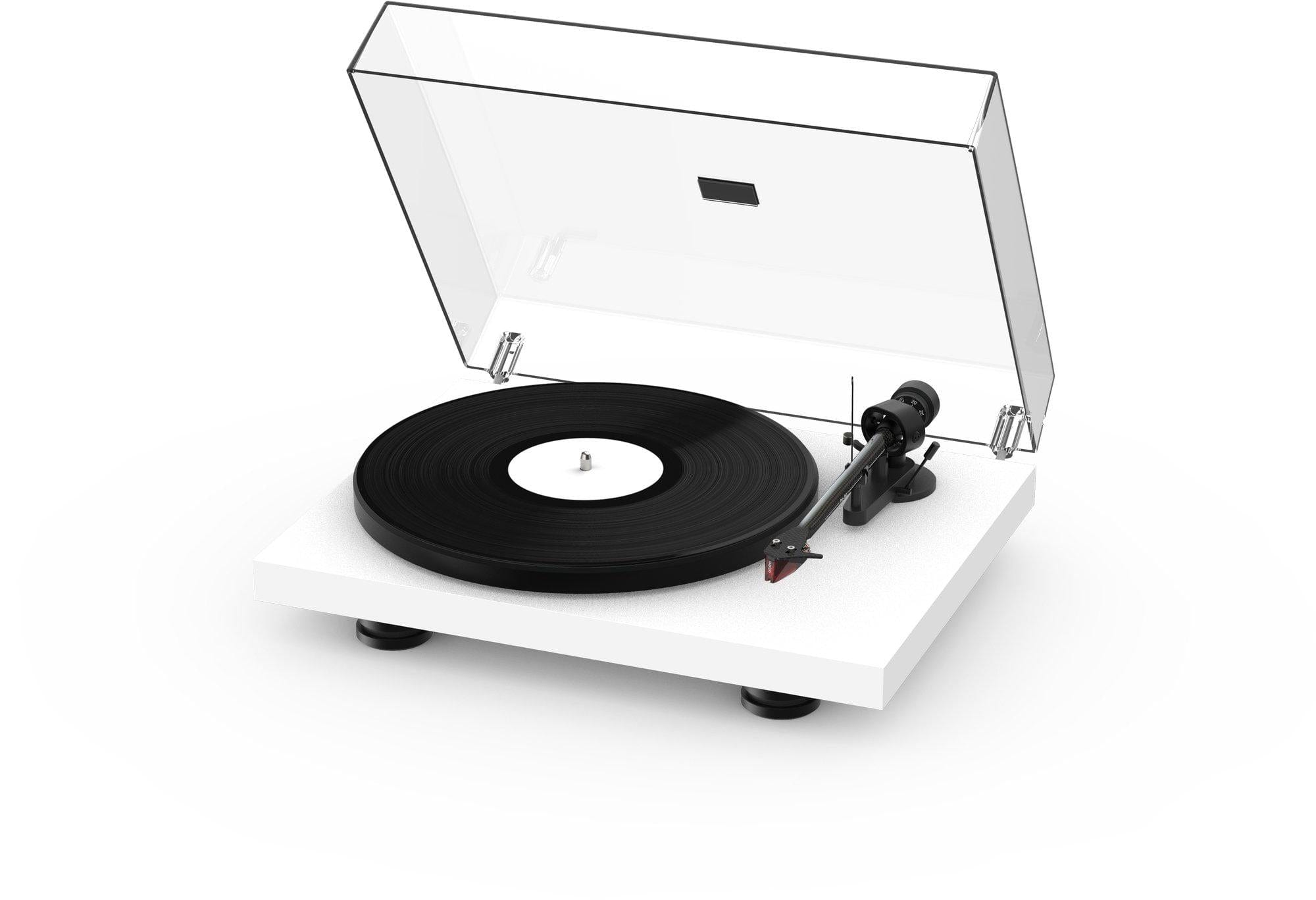 ProJect Audio Systems Turntables ProJect Debut Carbon EVO Turntable (Satin White) with Ortofon 2M Red Cartridge