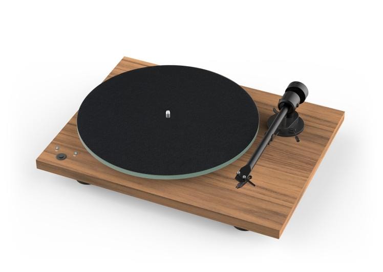 ProJect Audio Systems Turntables ProJect T1 Phono SB Turntable w/ Ortofon OM5e Cartridge (Walnut)